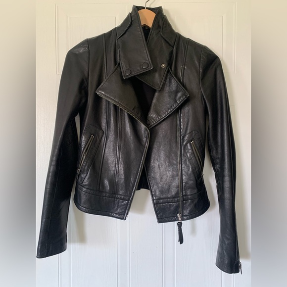 MACKAGE Aritzia Leather Jacket Size XXS - Picture 1 of 6